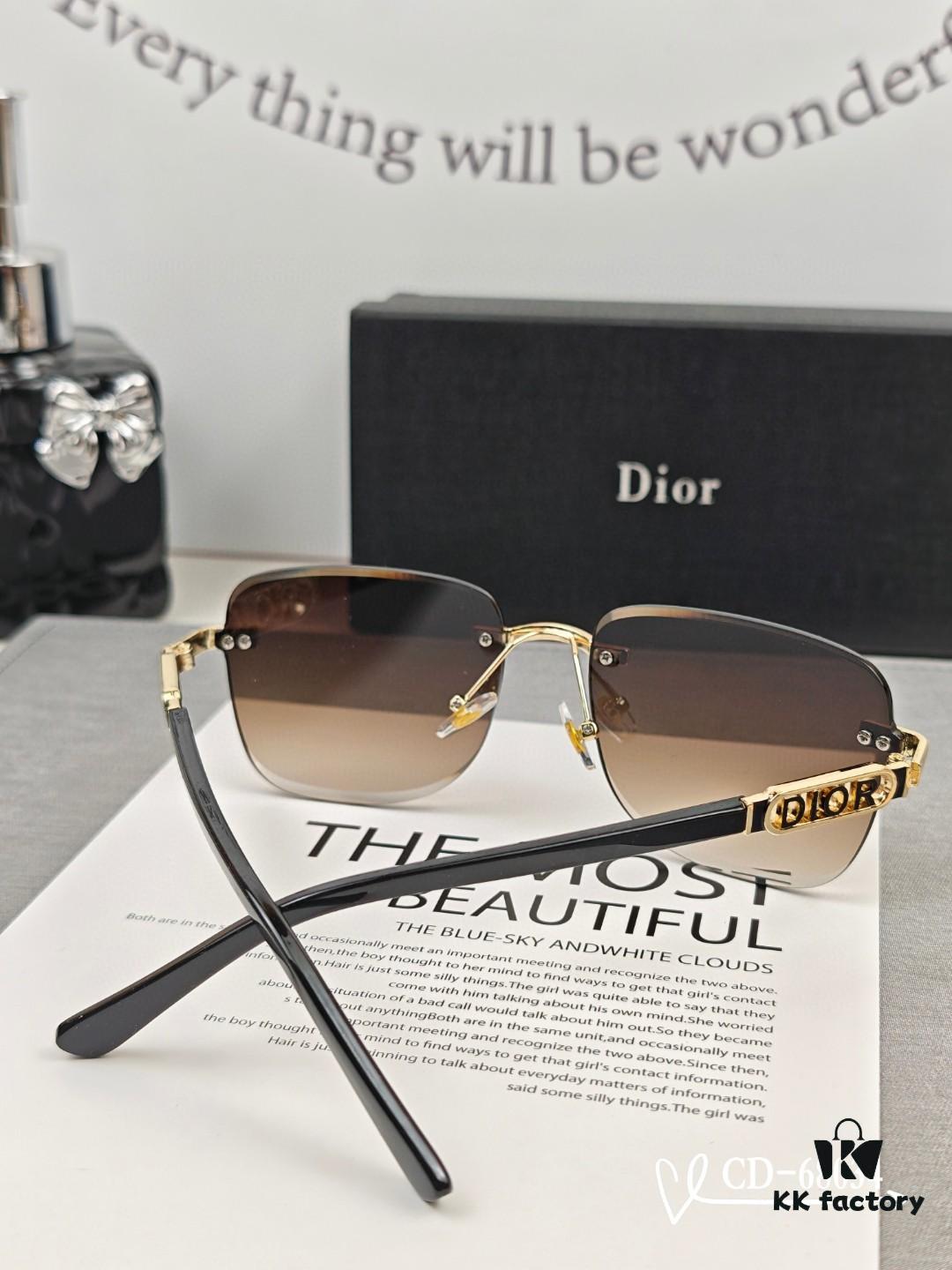 Dior - French Luxury Brand Unisex Sunglasses Model 68034 with Polarized Lenses