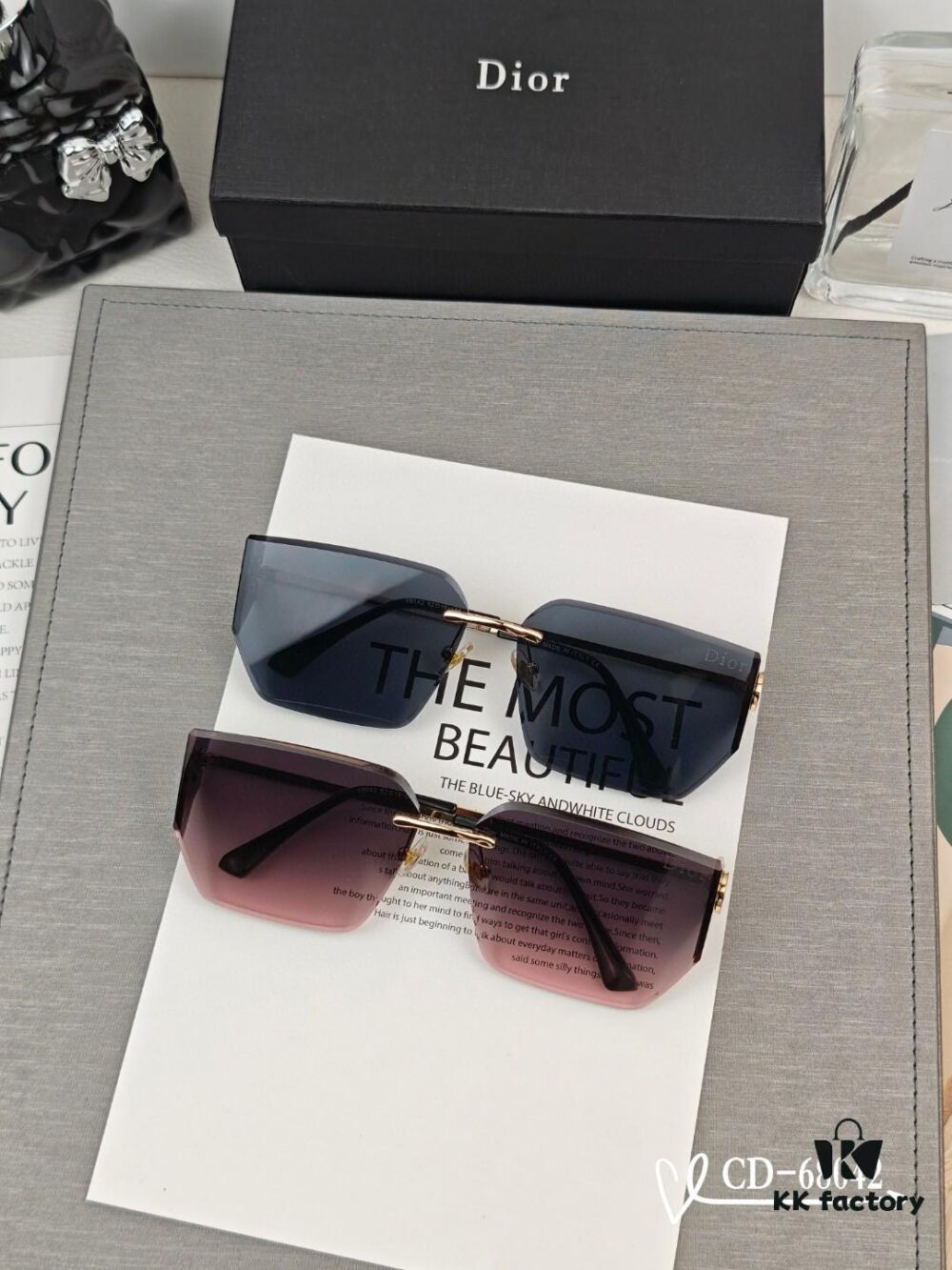 Dior - French Fashion House Dior Unisex Sunglasses with Polarized Lenses by Polaroid, Lightweight Metal Frame, Style 68042