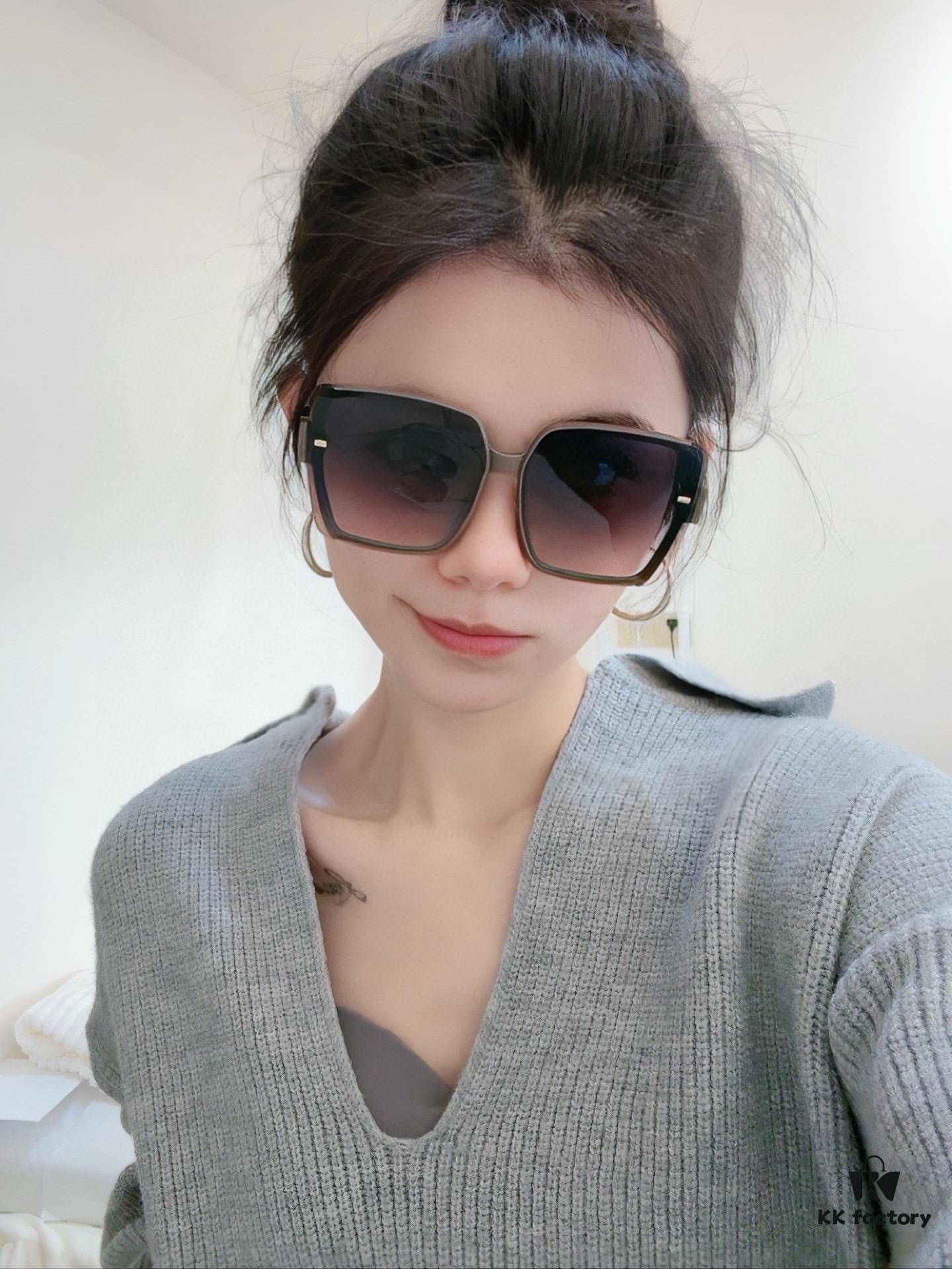 DIOR Sunglasses 2025 Spring New Arrival Trendy Fashion Square Polarized Sunglasses High-Quality Comfortable Fit Influencer Style Women's HD Nylon Sunglasses 🕶️ High-Quality TR Frame Model: CD7780