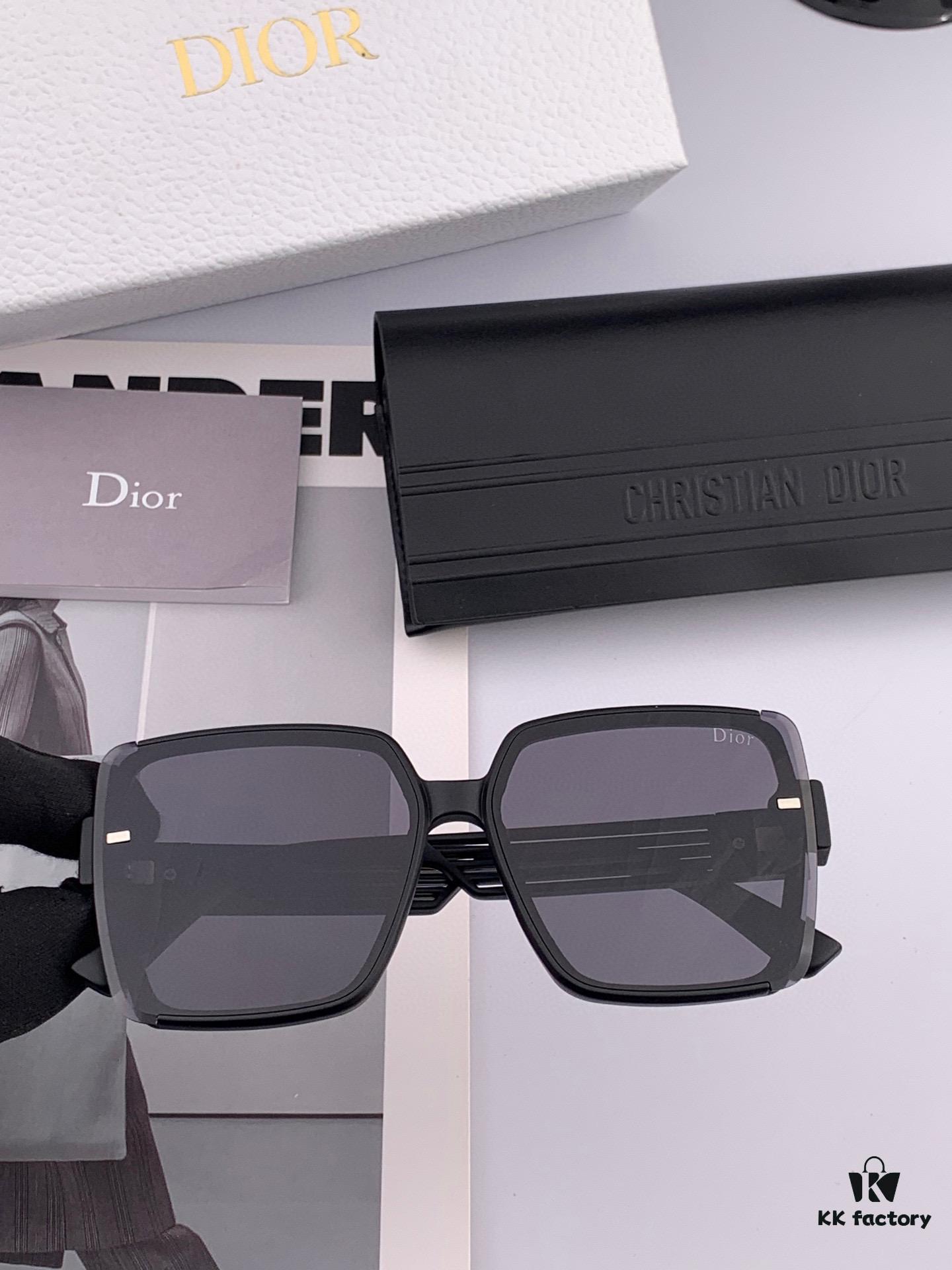 DIOR Sunglasses 2025 Spring New Arrival Trendy Fashion Square Polarized Sunglasses High-Quality Comfortable Fit Influencer Style Women's HD Nylon Sunglasses 🕶️ High-Quality TR Frame Model: CD7780