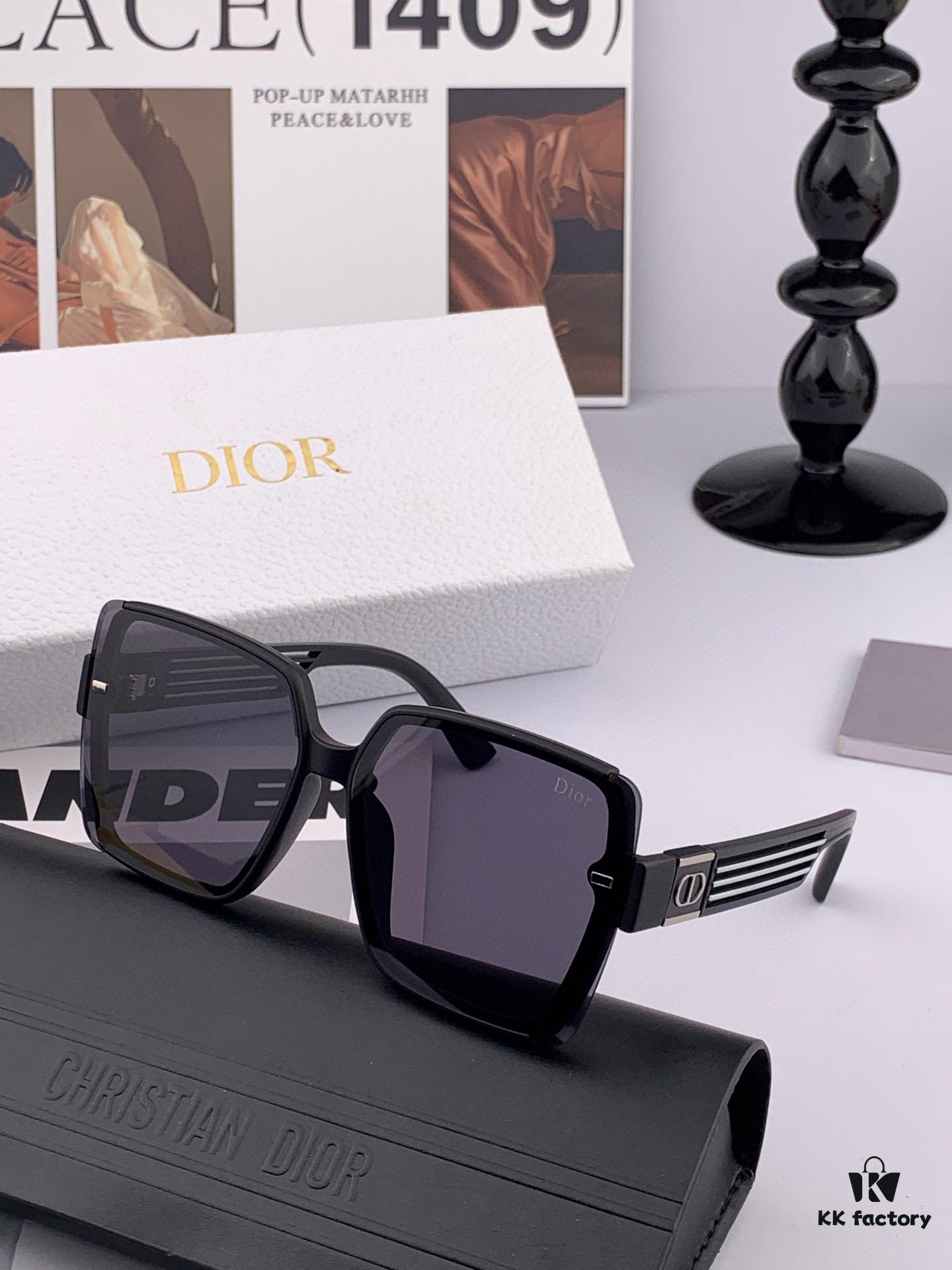 DIOR Sunglasses 2025 Spring New Arrival Trendy Fashion Square Polarized Sunglasses High-Quality Comfortable Fit Influencer Style Women's HD Nylon Sunglasses 🕶️ High-Quality TR Frame Model: CD7780