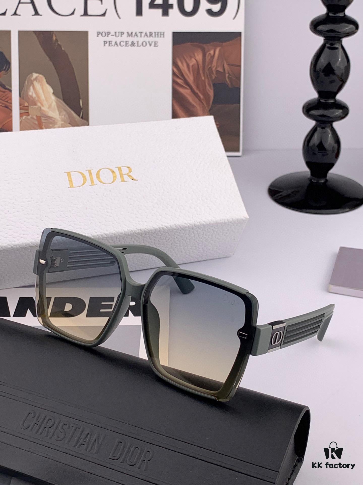 DIOR Sunglasses 2025 Spring New Arrival Trendy Fashion Square Polarized Sunglasses High-Quality Comfortable Fit Influencer Style Women's HD Nylon Sunglasses 🕶️ High-Quality TR Frame Model: CD7780