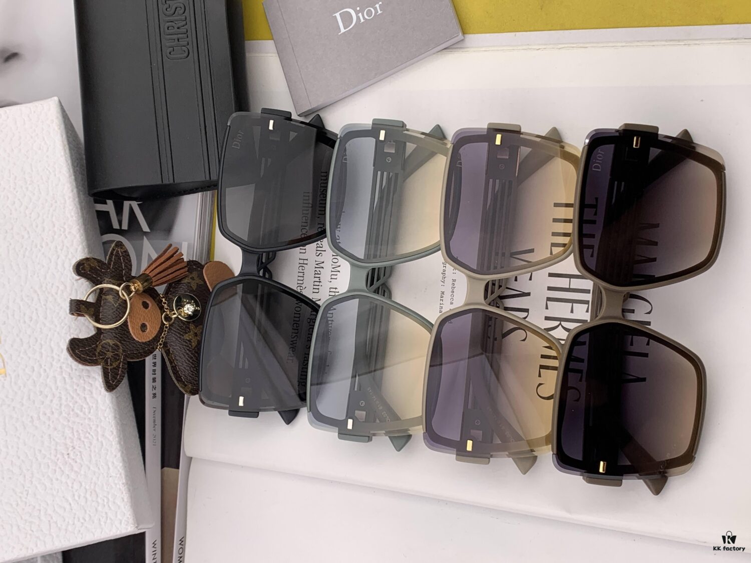 DIOR Sunglasses 2024 Spring New Arrival Trendy Fashion Square Polarized Sunglasses High-Quality Comfortable Wear Influencer Style Women's HD Nylon Sunglasses 🕶️ High-Quality TR Frame Model: CD7780