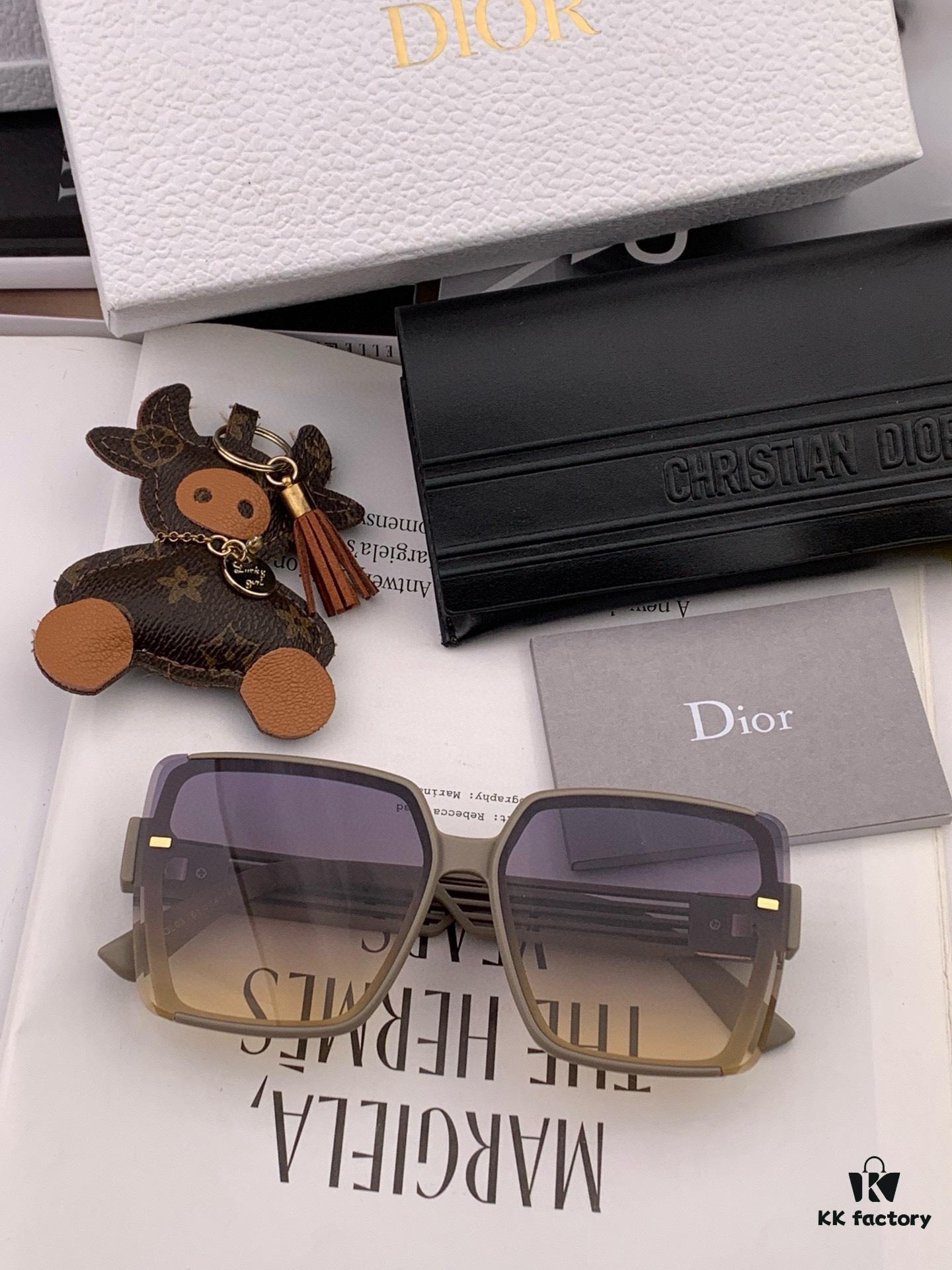 DIOR Sunglasses 2023 Spring New Arrival Fashion Square Polarized Sunglasses High-Quality Comfortable Fit Influencer Trendy Women's HD Nylon Sunglasses 🕶️ High-Quality TR Frame Model: CD7780