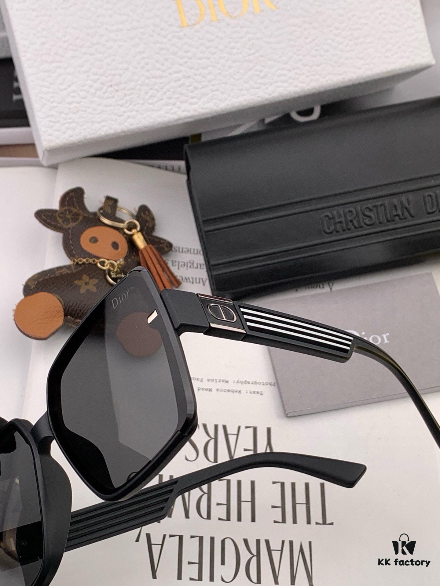 DIOR Sunglasses 2023 Spring New Arrival Fashion Square Polarized Sunglasses High-Quality Comfortable Fit Influencer Trendy Women's HD Nylon Sunglasses 🕶️ High-Quality TR Frame Model: CD7780