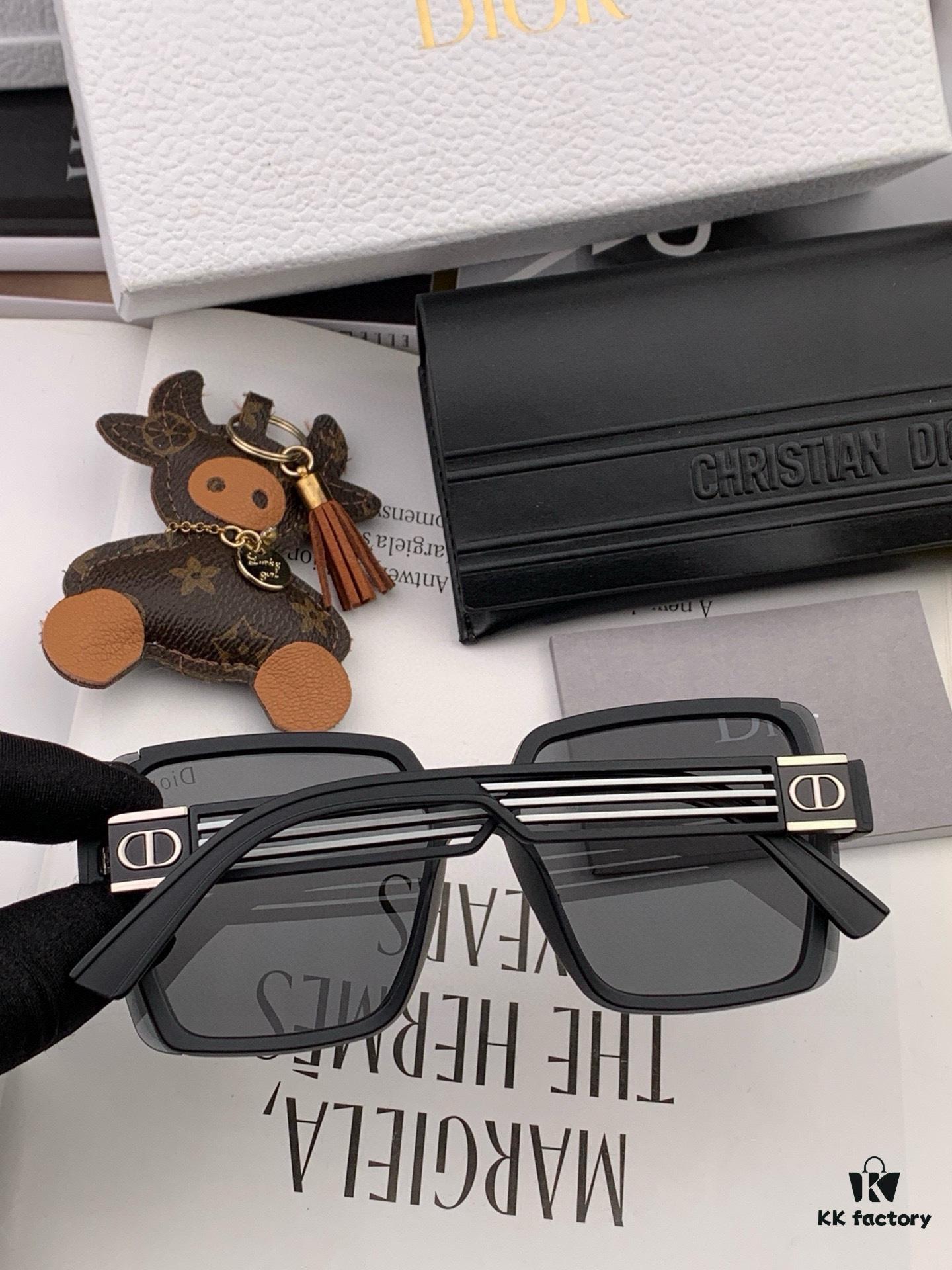 DIOR Sunglasses 2023 Spring New Arrival Fashion Square Polarized Sunglasses High-Quality Comfortable Wear Influencer Trendy Style Women's HD Nylon Sunglasses 🕶️ High-Quality TR Frame Model: CD7780