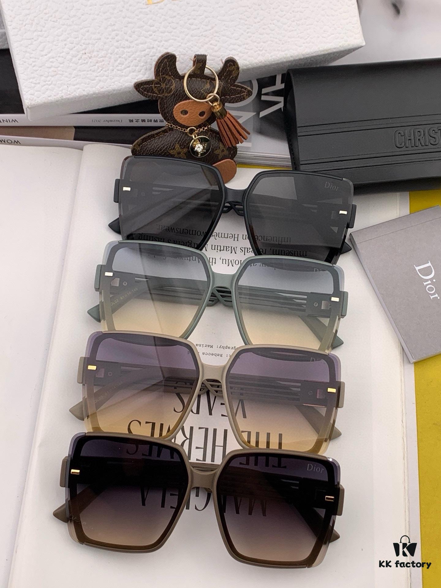 DIOR Sunglasses 2023 Spring New Arrival Fashion Square Polarized Sunglasses High-Quality Comfortable Wear Influencer Trendy Style Women's HD Nylon Sunglasses 🕶️ High-Quality TR Frame Model: CD7780