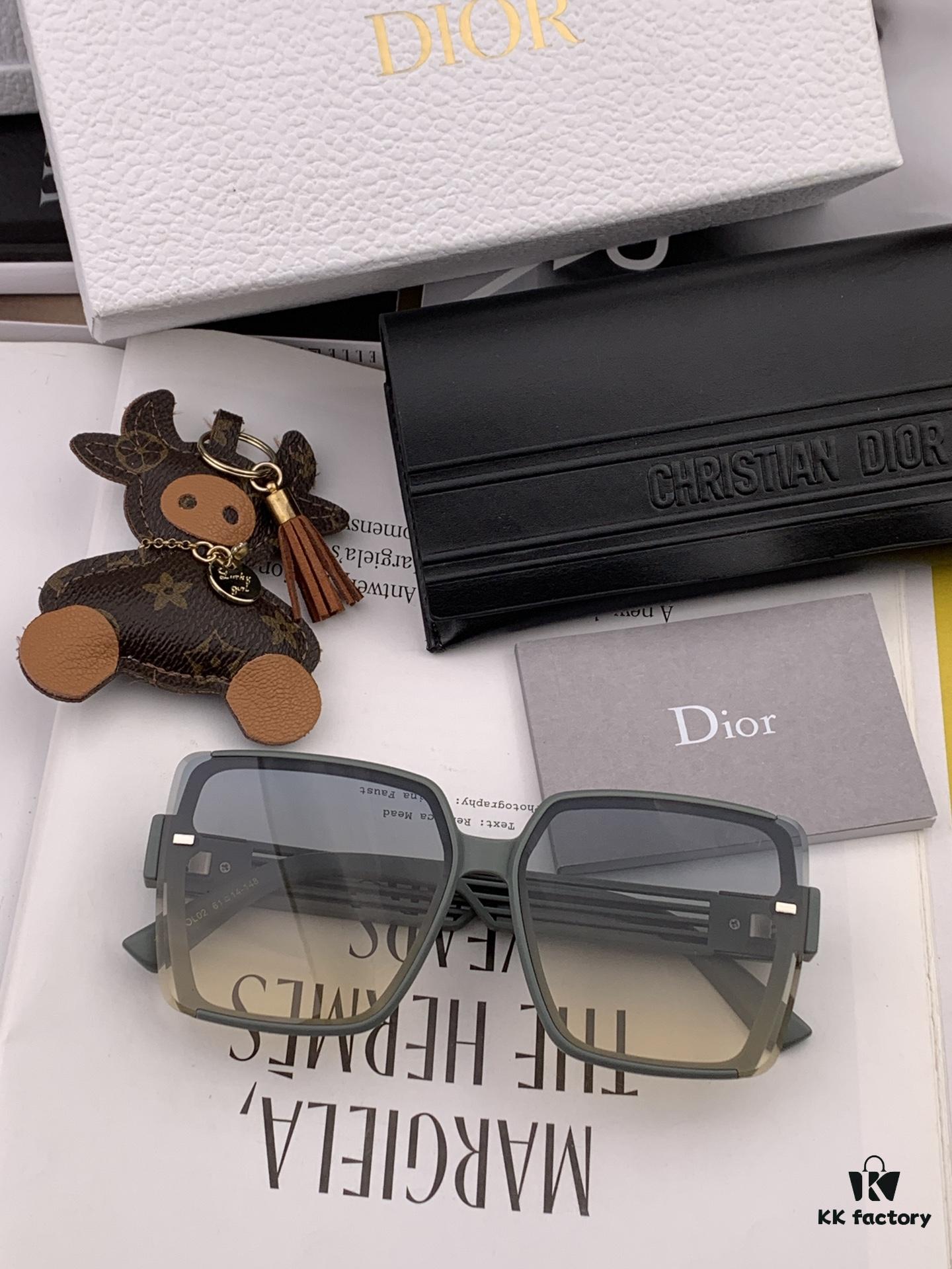 DIOR Sunglasses 2024 Spring New Arrival Trendy Fashion Square Polarized Sunglasses High-Quality Comfortable Wear Influencer Style Women's HD Nylon Sunglasses 🕶️ High-Quality TR Frame Model: CD7780