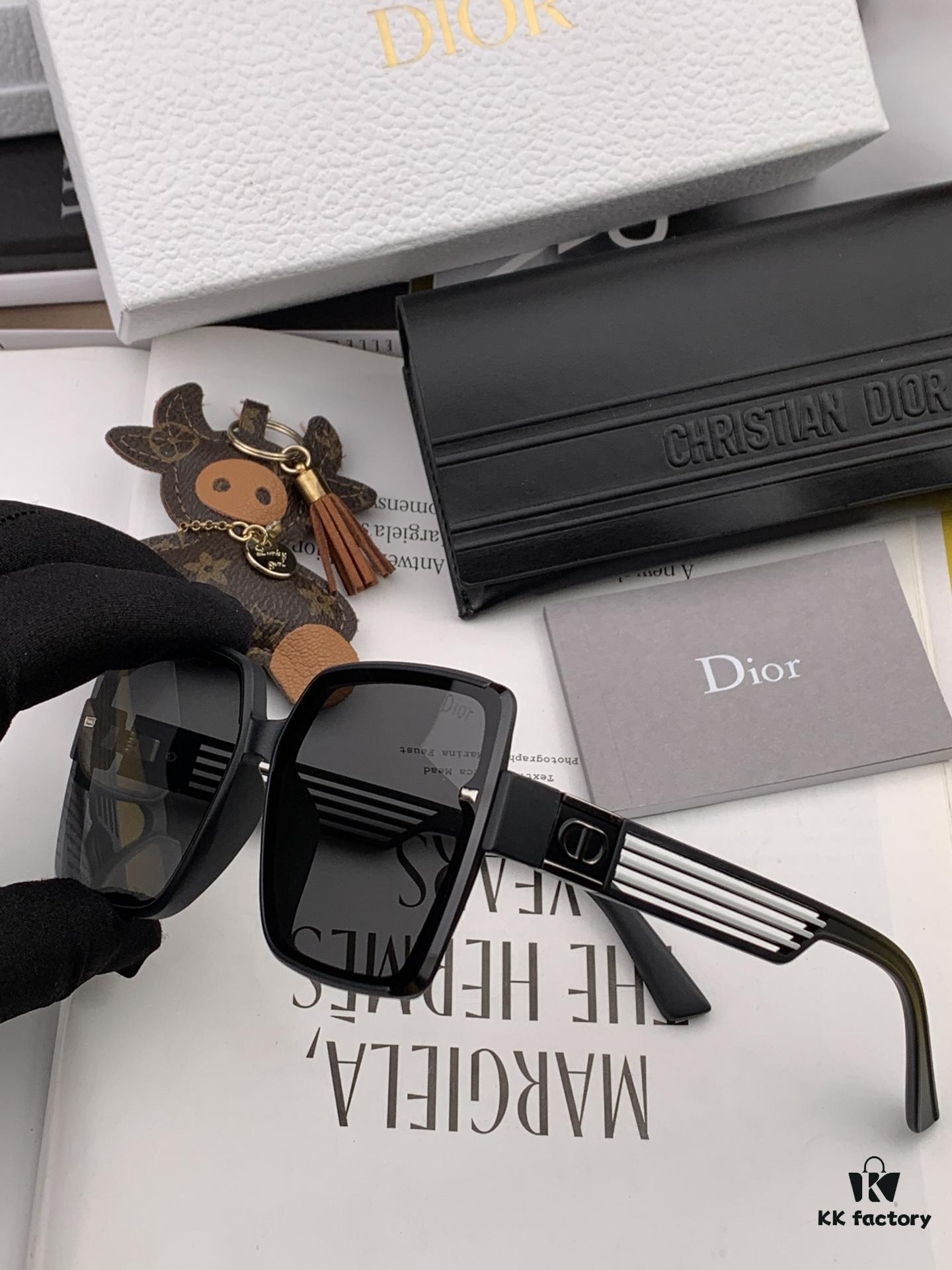 DIOR Sunglasses 2024 Spring New Arrival Trendy Fashion Square Polarized Sunglasses High-Quality Comfortable Wear Influencer Style Women's HD Nylon Sunglasses 🕶️ High-Quality TR Frame Model: CD7780