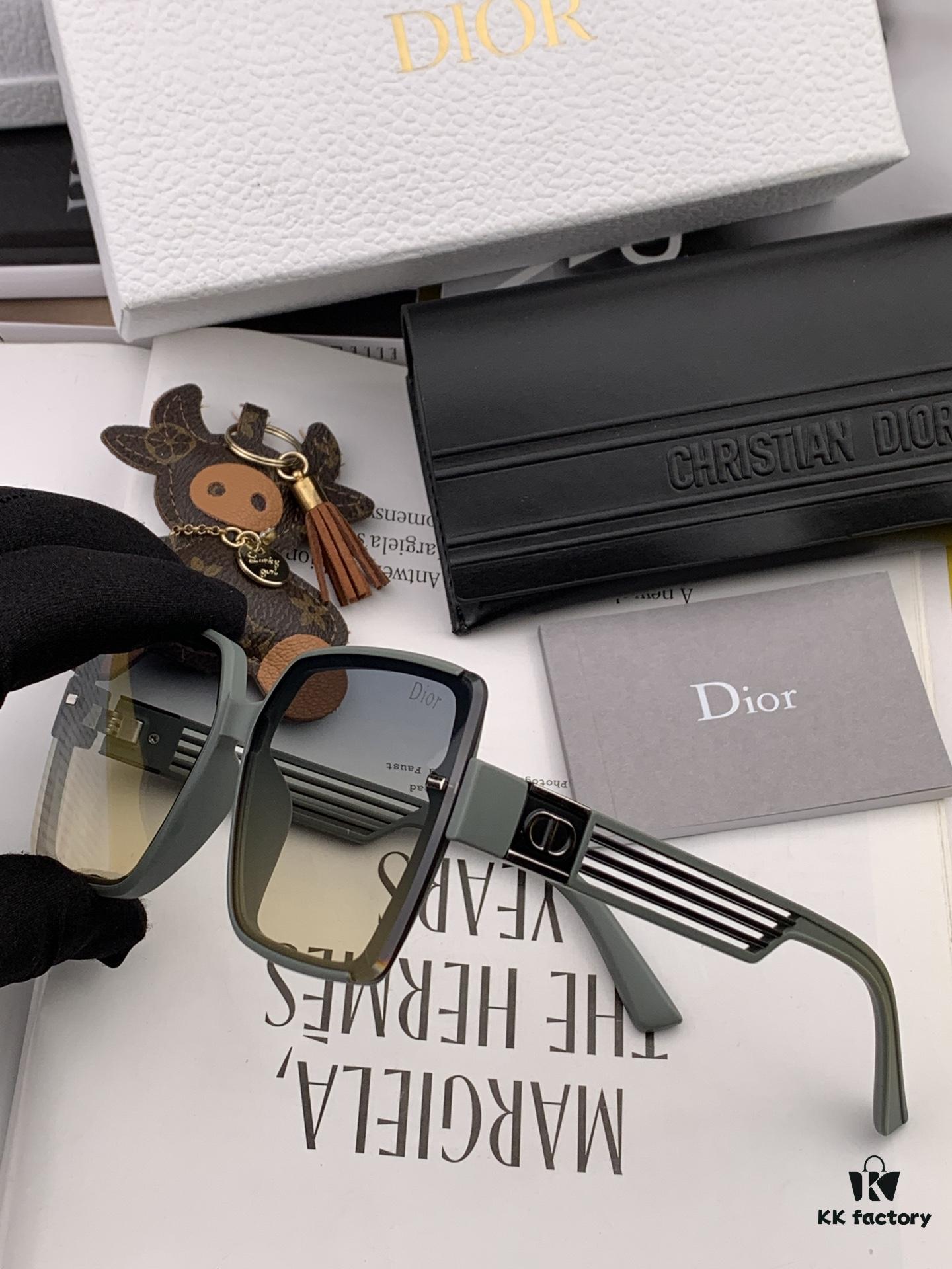 DIOR Sunglasses 2024 Spring New Arrival Trendy Fashion Square Polarized Sunglasses High-Quality Comfortable Wear Influencer Style Women's HD Nylon Sunglasses 🕶️ High-Quality TR Frame Model: CD7780