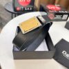 D&G Original Leather Belt - Hong Kong Duty-Free Gift Box (NXP Tag with Authentic Website Verification, Genuine Anti-Counterfeit Chip)