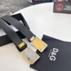 D&G Original Leather Belt - Hong Kong Duty-Free Gift Box (NXP Tag with Authentic Website Verification, Genuine Anti-Counterfeit Chip)