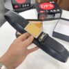 D&G Original Belt Hong Kong Duty-Free Gift Box (NXP Tag with Verifiable Official Website Anti-Counterfeit Chip) Genuine Mould Stainless Steel Logo Buckle Top-Grade Belt Italian Imported Cross-Texture Crust Calfskin Fashion Runway Style 3.8cm Width