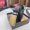 D&G Original Belt Hong Kong Duty-Free Gift Box (NXP Tag with Verifiable Official Website Anti-Counterfeit Chip) Genuine Mould Stainless Steel Logo Buckle Top-Grade Belt Italian Imported Cross-Texture Crust Calfskin Fashion Runway Style 3.8cm Width