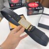 D&G Original Belt Hong Kong Duty-Free Gift Box (NXP Tag with Verifiable Official Website Anti-Counterfeit Chip) Genuine Mold Stainless Steel Logo Buckle Top-Grade Leather Italian Imported Cross-Grain Calfskin Fashion Runway Style 3.8cm Width