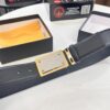 D&G Original Belt Hong Kong Duty-Free Gift Box (NXP Tag with Verifiable Official Website Anti-Counterfeit Chip) Genuine Mold Stainless Steel Logo Buckle Top-Grade Leather Italian Imported Cross-Grain Calfskin Fashion Runway Style 3.8cm Width