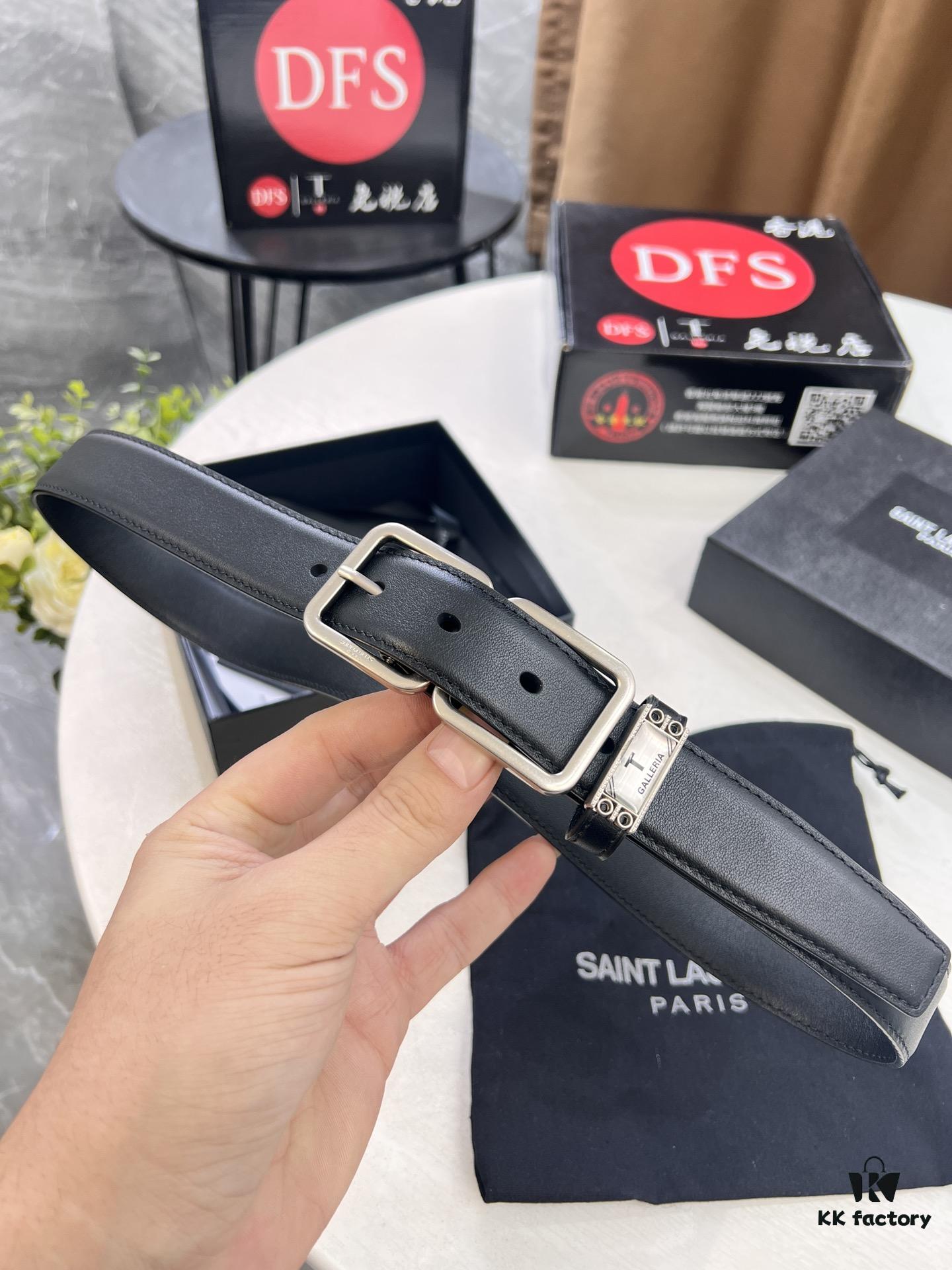 Top Women's Leather Belt, Hong Kong Duty-Free Gift Box (NXP Tag with Website-Verifiable Genuine Anti-Counterfeit Chip)