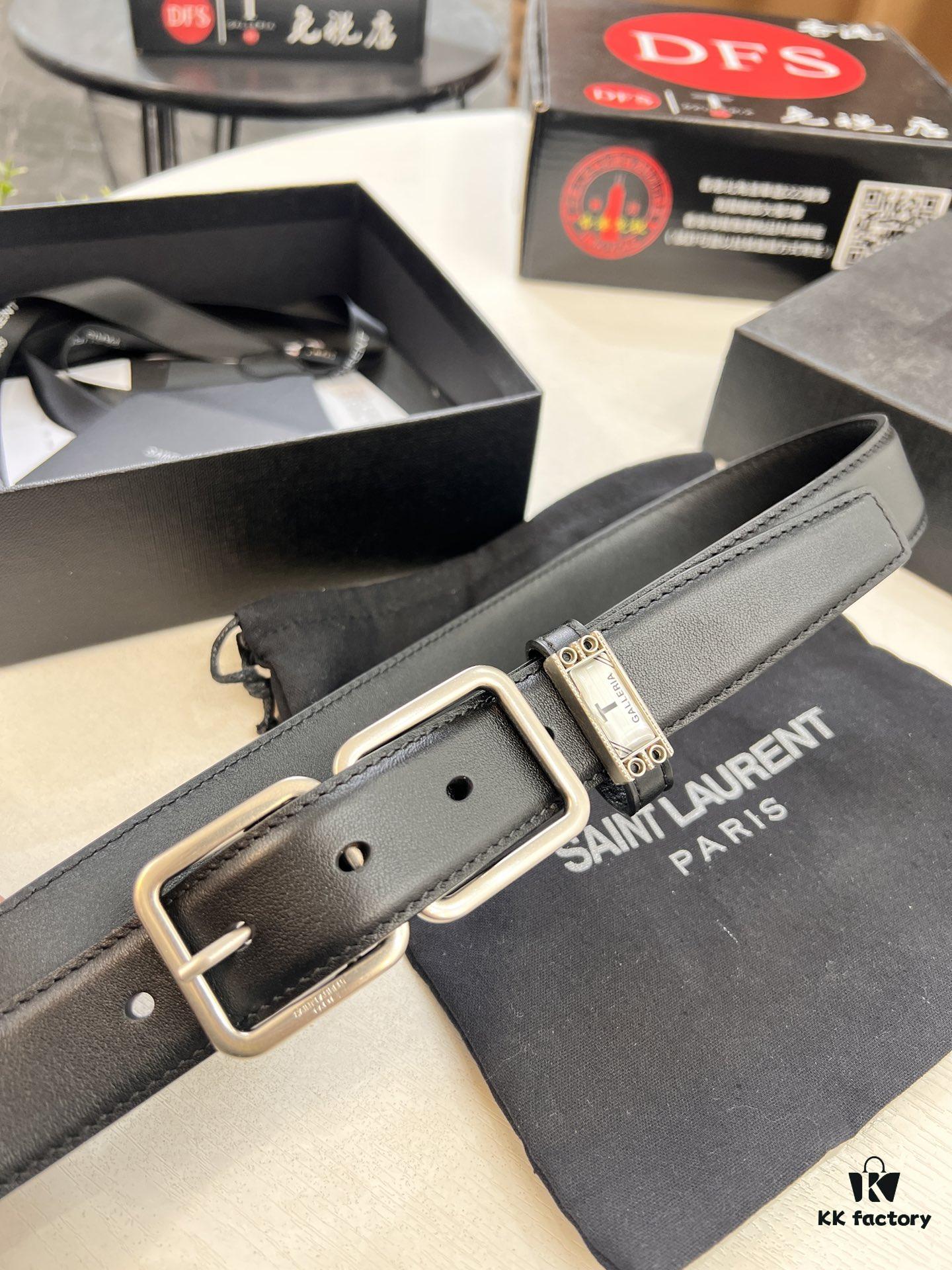 Top Women's Leather Belt, Hong Kong Duty-Free Gift Box (NXP Tag with Website-Verifiable Genuine Anti-Counterfeit Chip)