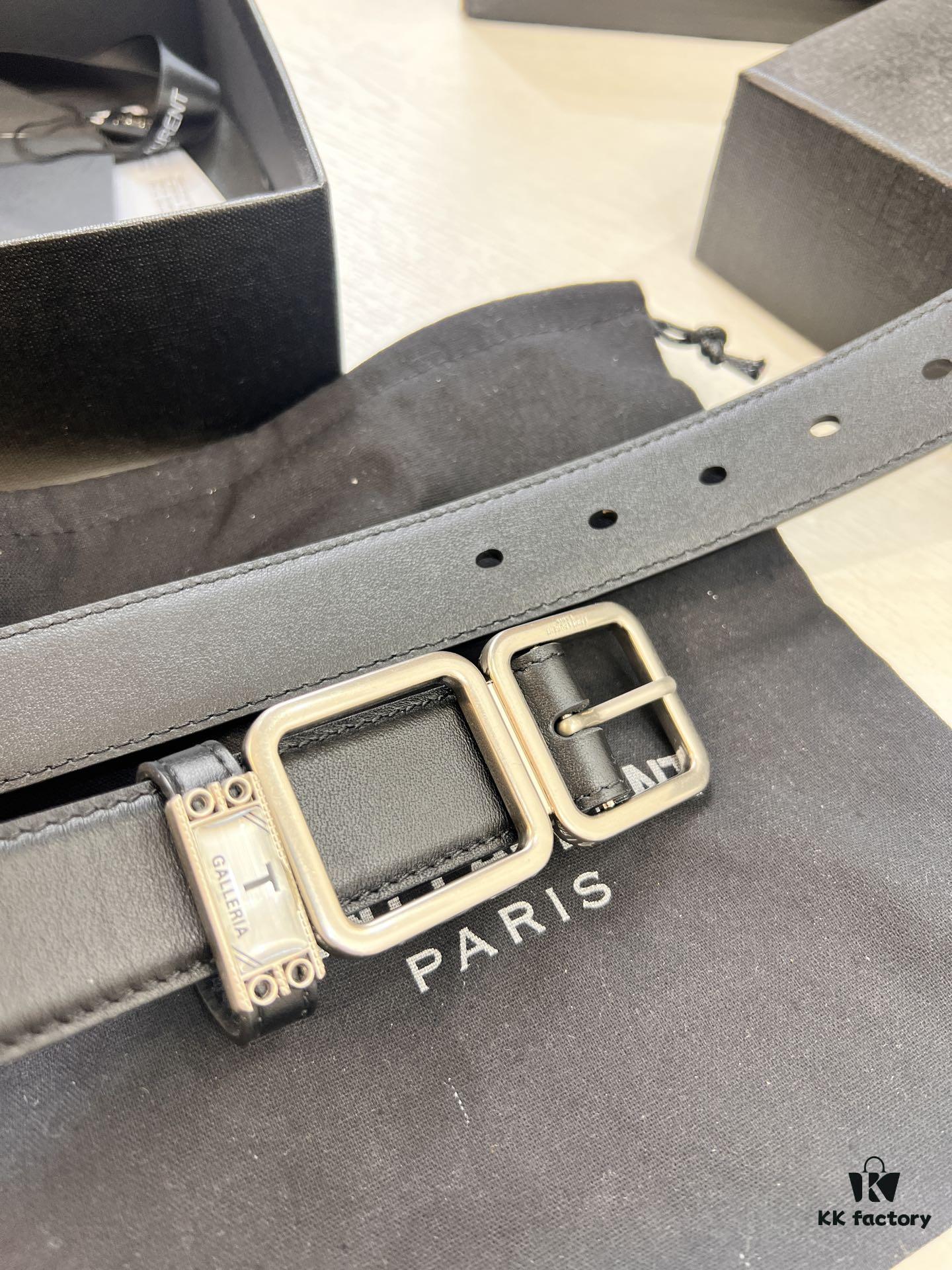 Top Women's Leather Belt, Hong Kong Duty-Free Gift Box (NXP Tag with Website-Verifiable Genuine Anti-Counterfeit Chip)