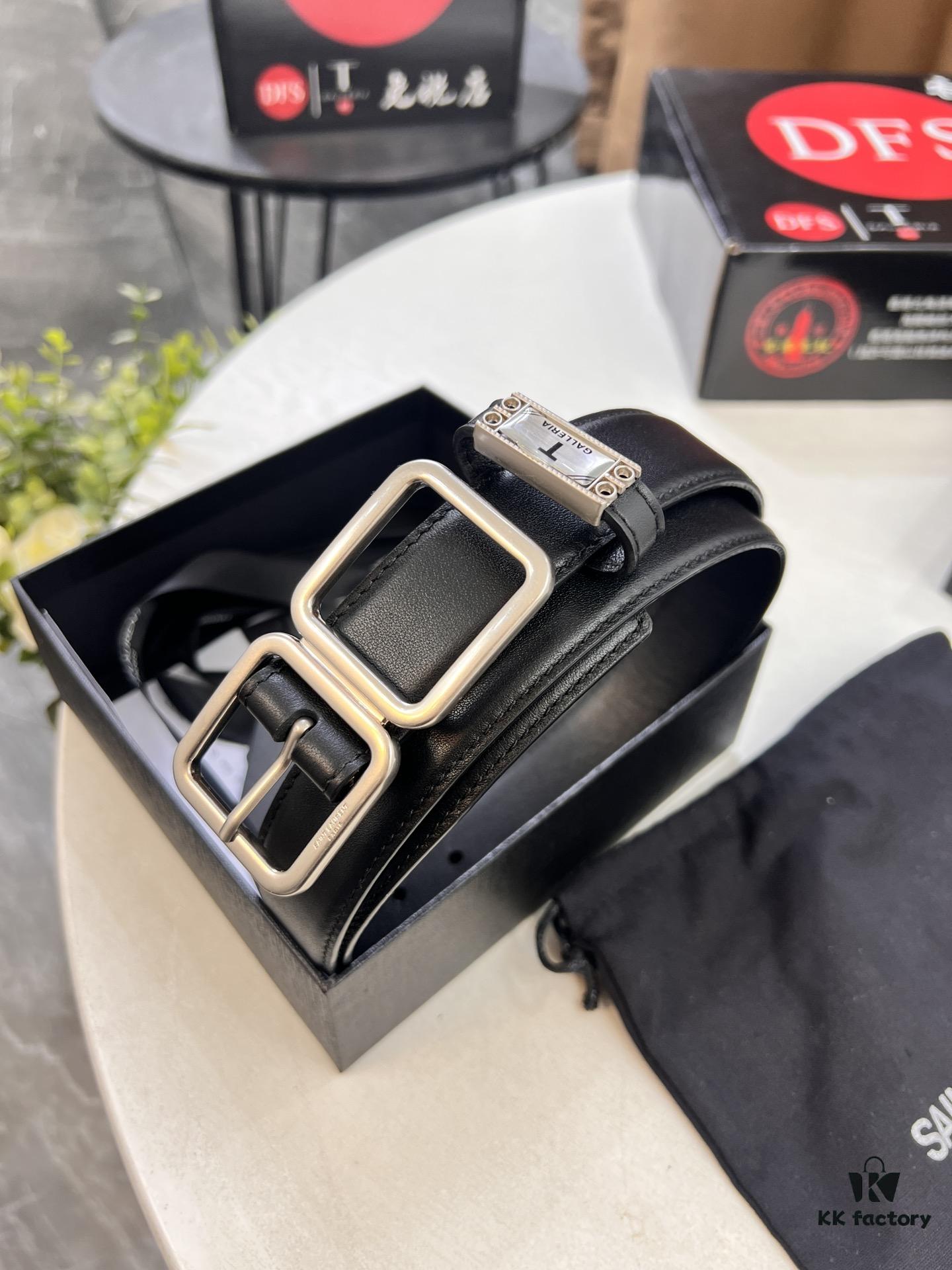 Top Women's Leather Belt, Hong Kong Duty-Free Gift Box (NXP Tag with Website-Verifiable Genuine Anti-Counterfeit Chip)