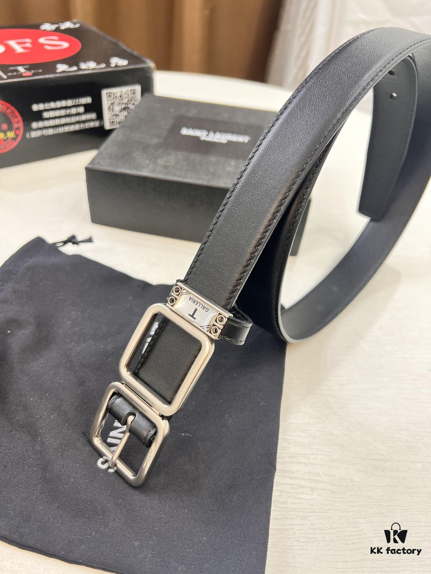 Top Women's Leather Belt, Hong Kong Duty-Free Gift Box (NXP Tag with Website-Verifiable Genuine Anti-Counterfeit Chip)