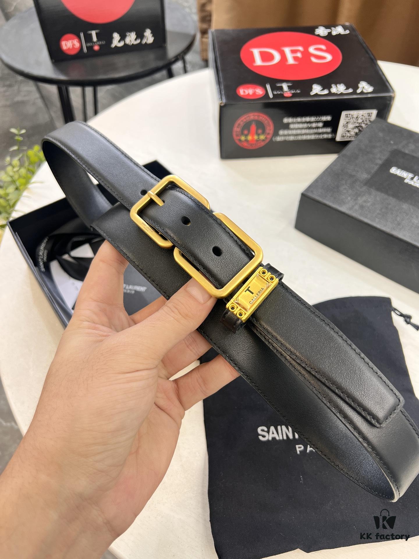 Top Women's Leather Belt, Hong Kong Duty-Free Gift Box 🎁 (NXP Hangtag with Authenticity Chip, Official Anti-Counterfeit Verification)