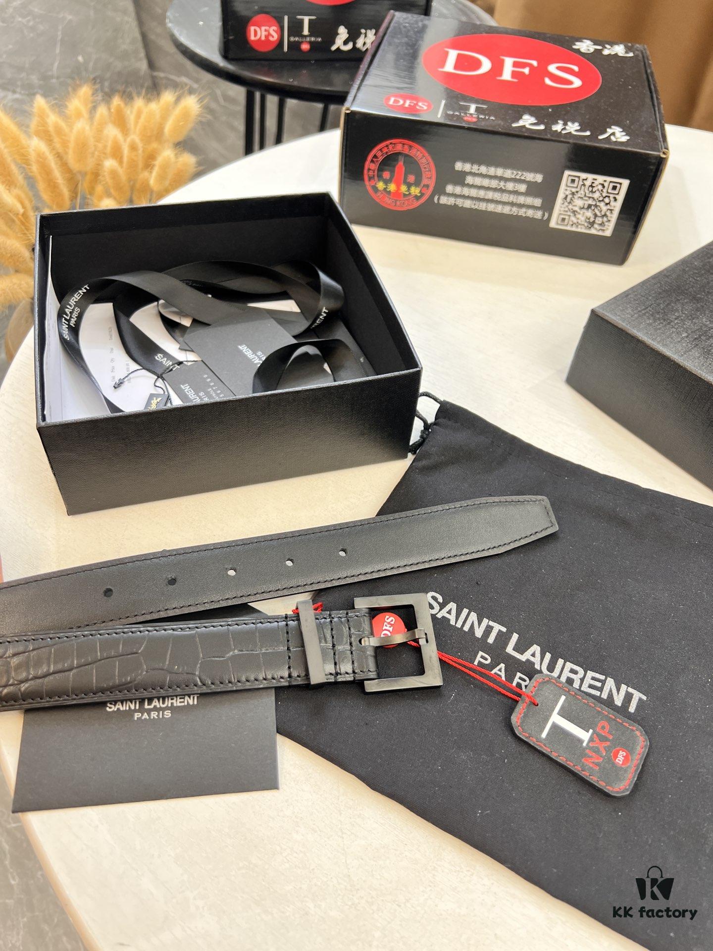 Top Women's Leather Belt, Hong Kong Duty-Free T Gift Box 🎁 (NXP Hangtag with Authenticity Chip, Official Website Verifiable)