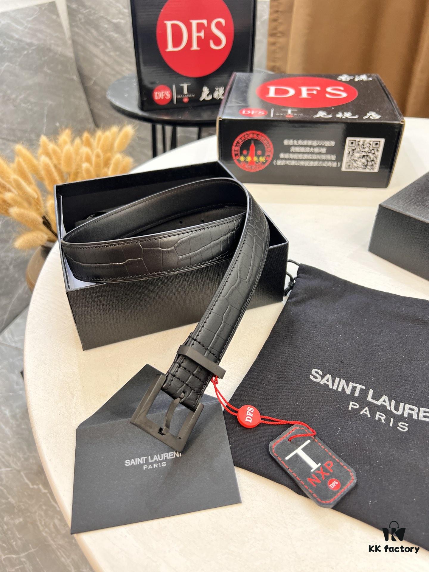 Top Women's Leather Belt, Hong Kong Duty-Free T Gift Box 🎁 (NXP Hangtag with Authenticity Chip, Official Website Verifiable)