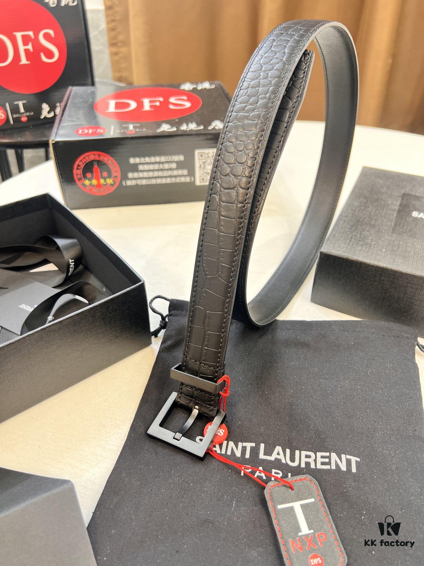 Top Women's Leather Belt, Hong Kong Duty-Free T Gift Box 🎁 (NXP Hangtag with Authenticity Chip, Official Website Verifiable)