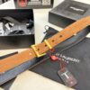 Top Women's Leather Belt, Hong Kong Duty-Free Gift Box (NXP Tag with Official Website Authentication, Genuine Anti-Counterfeit Chip)