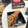 Top Women's Leather Belt, Hong Kong Duty-Free Gift Box (NXP Tag with Official Website Authentication, Genuine Anti-Counterfeit Chip)