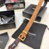 Top Women's Leather Belt, Hong Kong Duty-Free Gift Box (NXP Tag with Official Website Authentication, Genuine Anti-Counterfeit Chip)