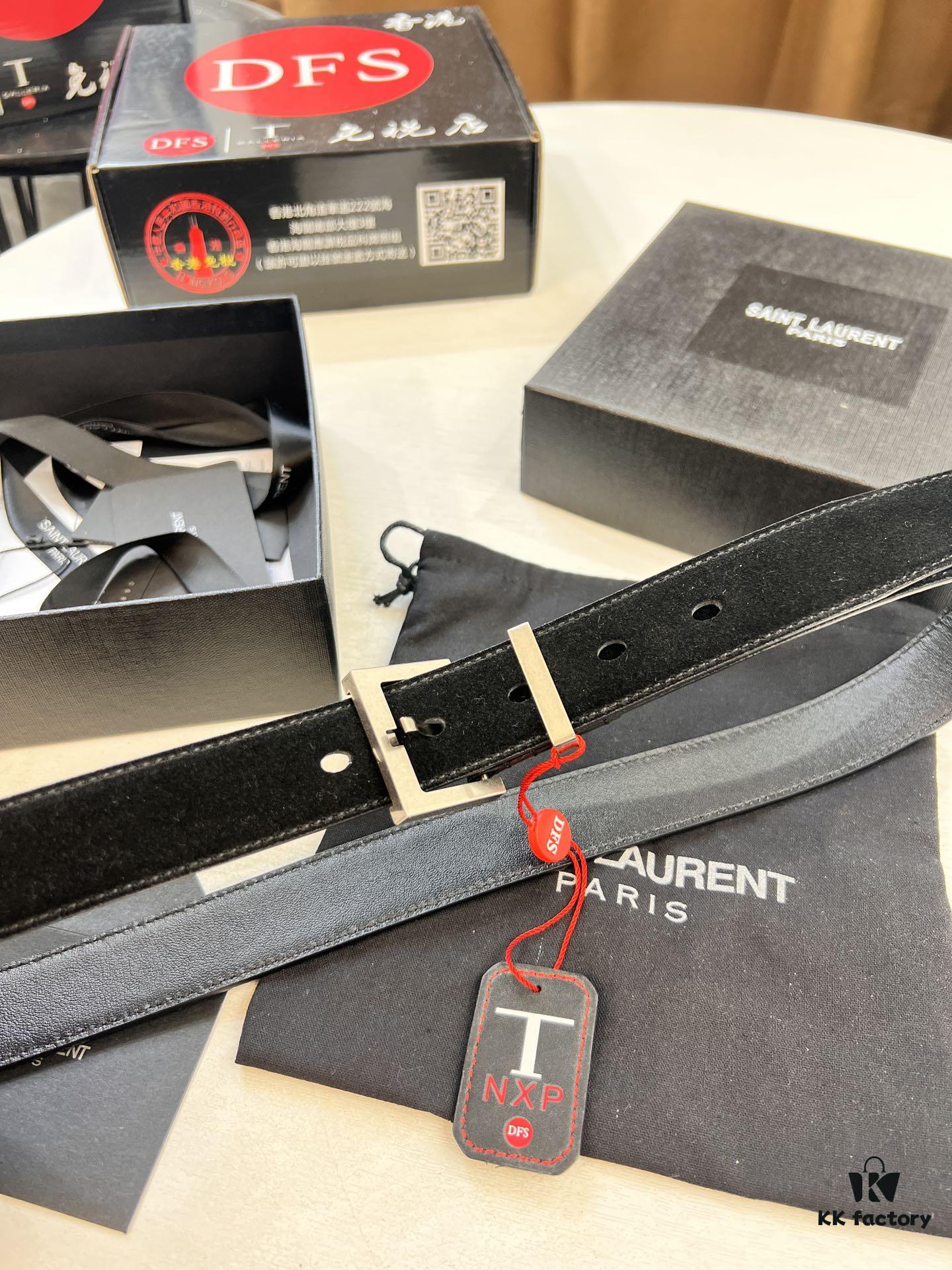 Top Women's Leather Belt, Hong Kong Duty-Free T Gift Box 🎁 (NXP Tag with Authentic Website Verification, Genuine Anti-Counterfeit Chip)