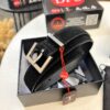 Top Women's Leather Belt, Hong Kong Duty-Free T Gift Box 🎁 (NXP Tag with Authentic Website Verification, Genuine Anti-Counterfeit Chip)