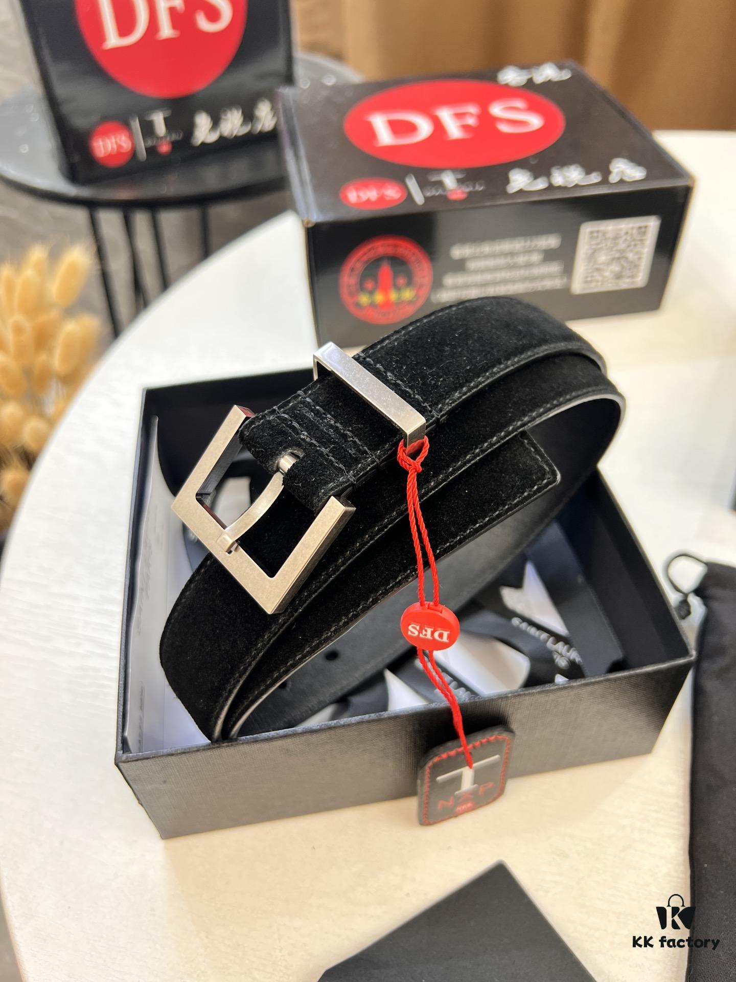 Top Women's Leather Belt, Hong Kong Duty-Free T Gift Box 🎁 (NXP Tag with Authentic Website Verification, Genuine Anti-Counterfeit Chip)