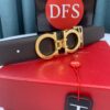Top-Tier Salvatore Ferragamo Belt, Hong Kong Duty-Free Gift Box, Authenticity Verified by QR Code, New '8' Shape Genuine Hardware