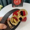 Top-Tier Salvatore Ferragamo Belt, Hong Kong Duty-Free Gift Box, Authenticity Verified by QR Code, New '8' Shape Genuine Hardware
