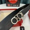 Top-Tier Salvatore Ferragamo Belt, Hong Kong Duty-Free T Gift Box, Anti-Counterfeit QR Code Authentication, Genuine 8-Shaped Hardware, Full-Grain Imported Cowhide, Dual-Color Reversible Design