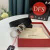 Top-Tier Salvatore Ferragamo Belt, Hong Kong Duty-Free T Gift Box, Anti-Counterfeit QR Code Authentication, Genuine 8-Shaped Hardware, Full-Grain Imported Cowhide, Dual-Color Reversible Design