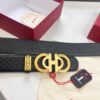 Top-tier Salvatore Ferragamo Belt, Hong Kong Duty-Free Gift Box, Original 8-Shaped Hardware, Genuine Leather with NXP Chip