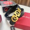 Top-tier Salvatore Ferragamo Belt, Hong Kong Duty-Free Gift Box, Original 8-Shaped Hardware, Genuine Leather with NXP Chip