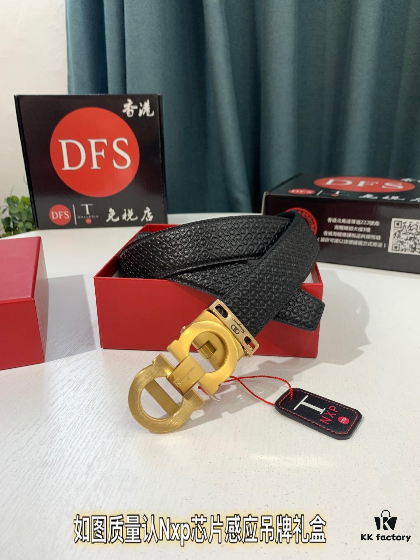 Arrival 🎺🎺 Authentic Photography, Ferragamo Automatic Series Men's Belt, ZP Mould Made, 8-Shaped Woven Inner Steel Hardware, Business Belt, Imported Top-Grade Calfskin with Ferragamo 8-Pattern Buckle, Self-Adjusting Teeth, 3.5 cm Width