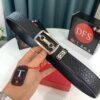 Top-Tier Salvatore Ferragamo 8-Shaped Belt, Hong Kong Duty-Free Gift Box, Authenticity Scan Certification, Genuine Logo and Steel Engraving, Imported Cowhide with Wax Thread Stitching, Adjustable Length, 3.8cm Width, NXP Chip