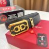 New Arrival Authentic Salvatore Ferragamo Belt, 8-Shaped Genuine Hardware, Imported Embossed Cowhide, German Manufactured, Width 3.8cm, NFC Chip NXP, Adjustable Length