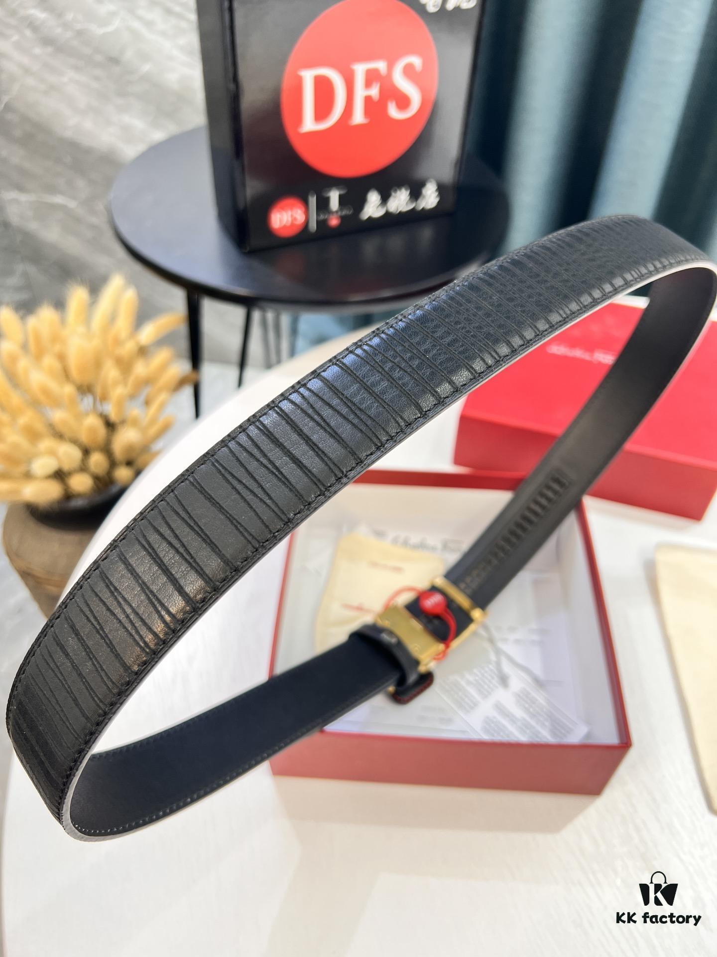 Top-Tier Original Belt: Hong Kong Tax-Free T Gift Box (NXP Hangtag with Authenticity Chip, Verifiable on Official Website)