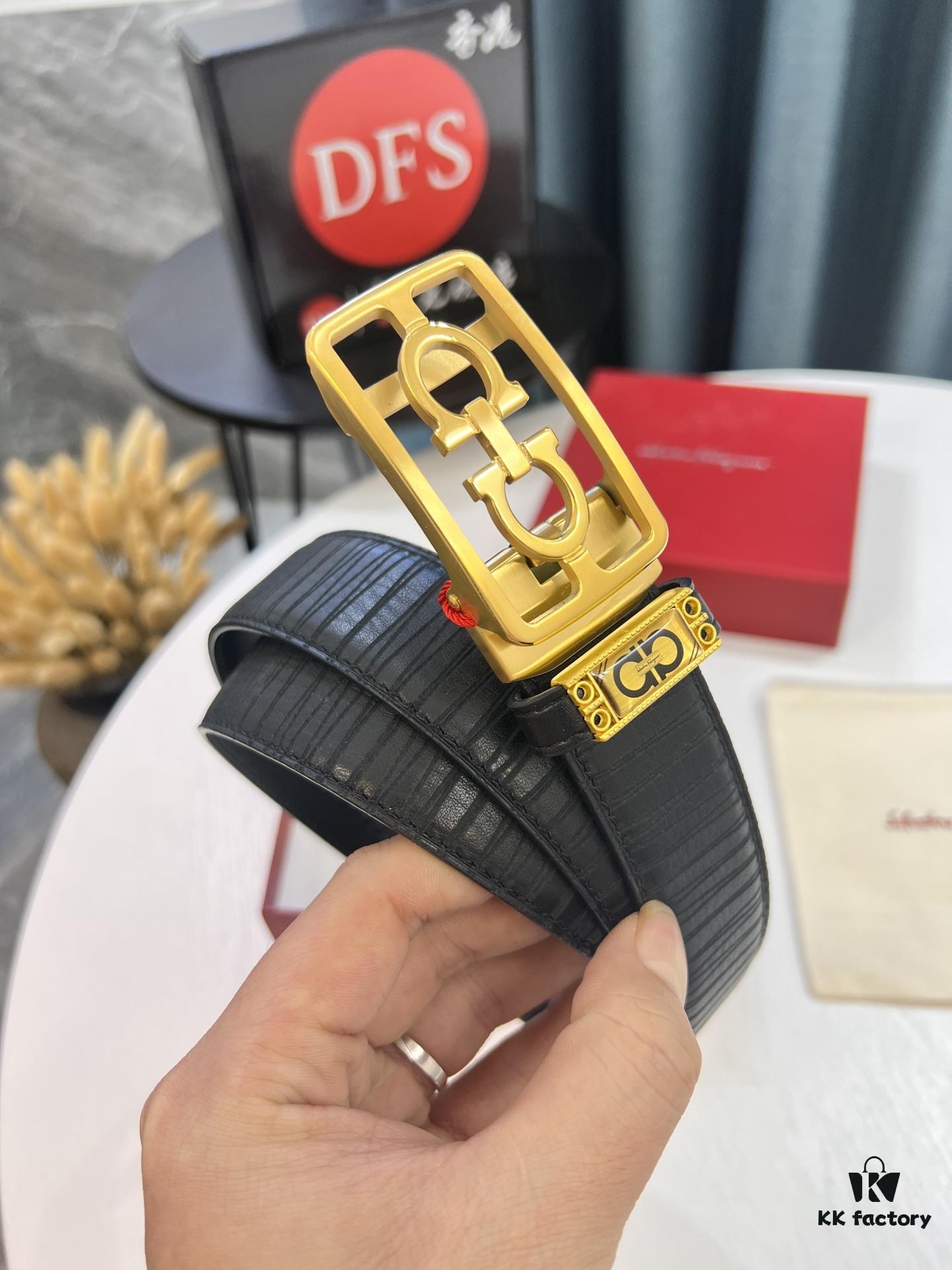 Top-Tier Original Belt: Hong Kong Tax-Free T Gift Box (NXP Hangtag with Authenticity Chip, Verifiable on Official Website)