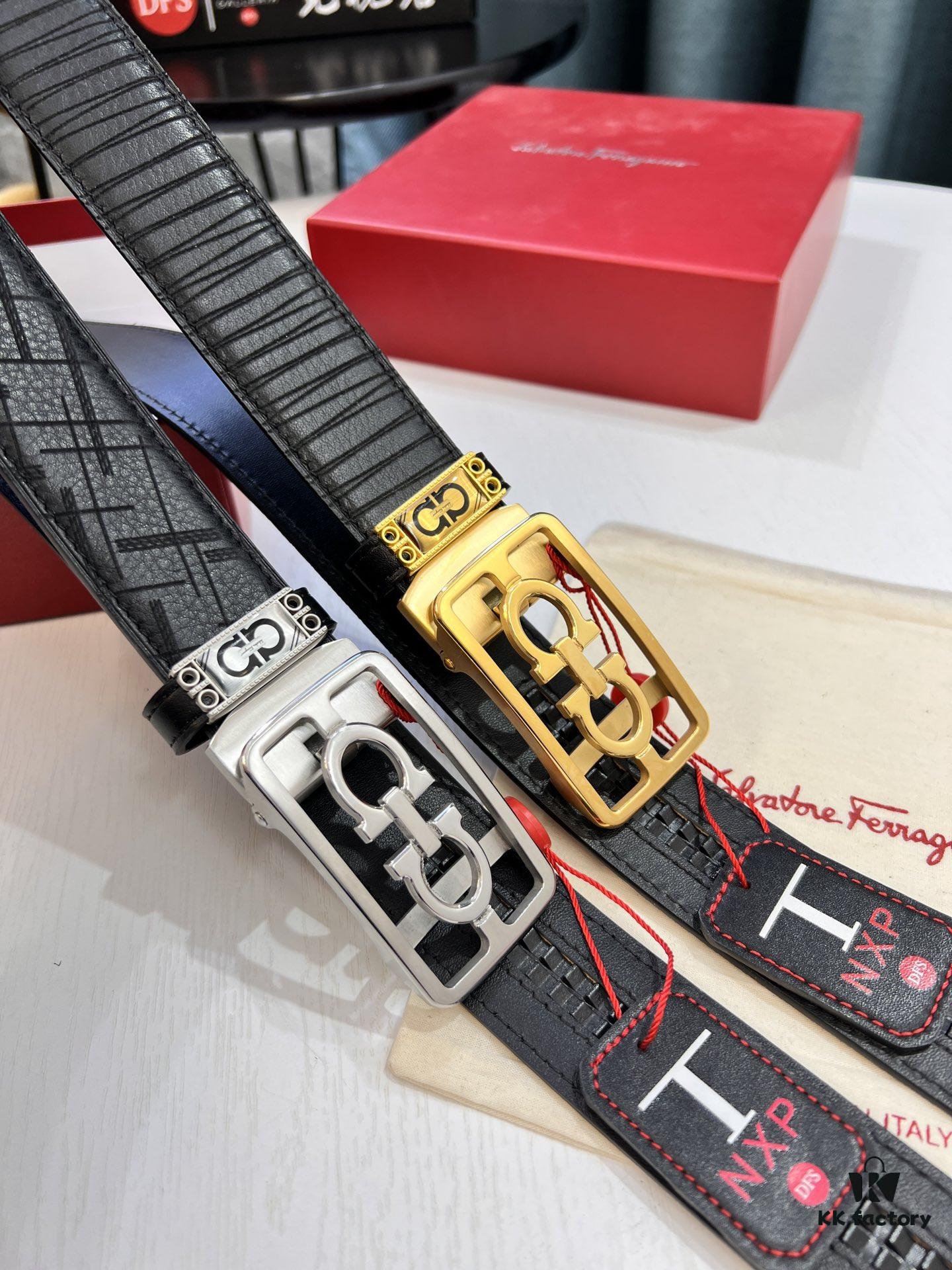 Top-Tier Original Belt: Hong Kong Tax-Free T Gift Box (NXP Hangtag with Authenticity Chip, Verifiable on Official Website)