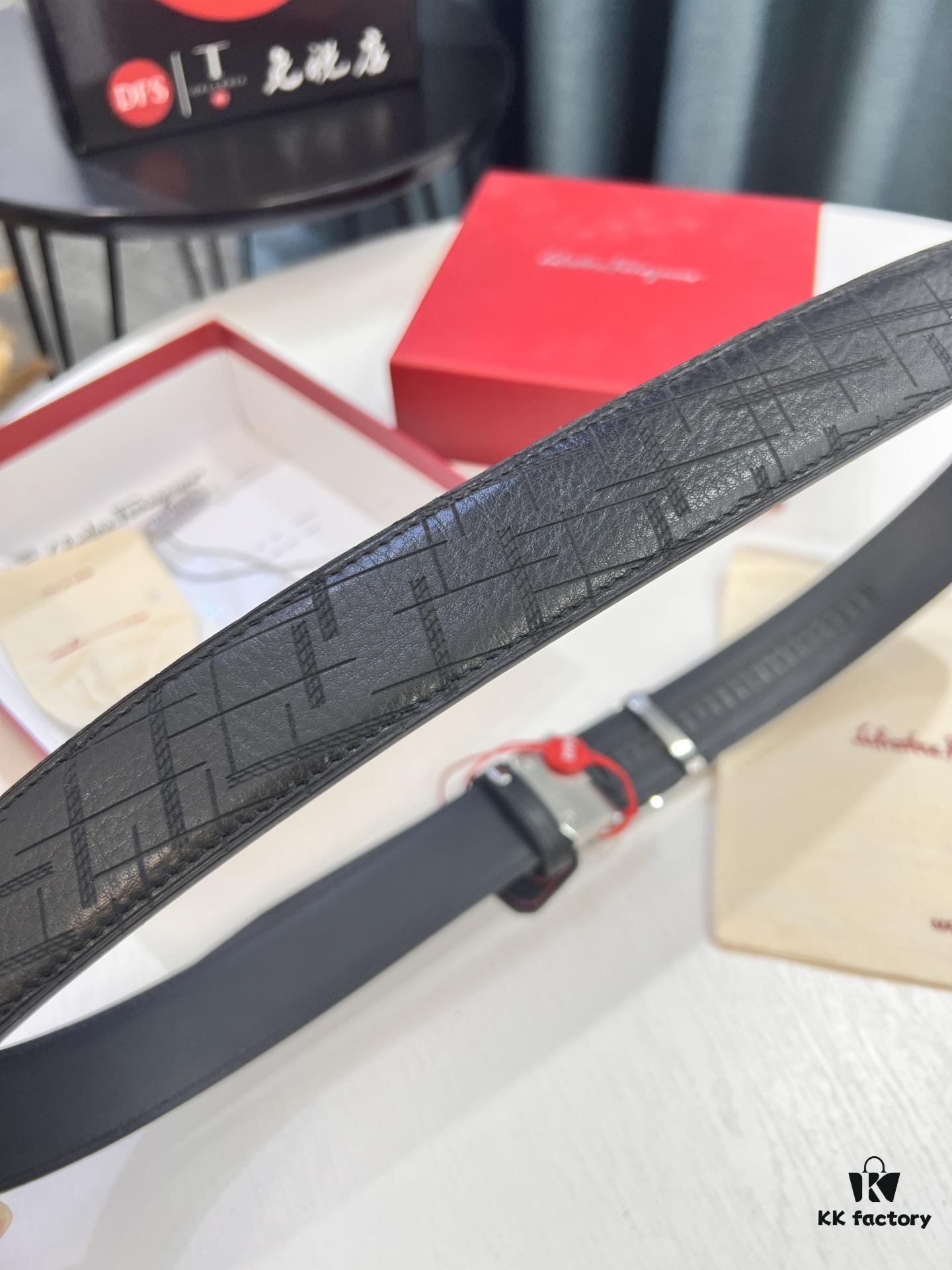 Top-Tier Original Belt: Hong Kong Duty-Free T Gift Box (NXP Hangtag with Verifiable Official Website Authentication, Genuine Anti-Counterfeit Chip)