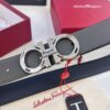 Hong Kong Tax-Free T Gift Box 🎁 (NXP Tag with Authenticity Chip, Official Website Verifiable), Genuine Filigree Stainless Steel Hardware, Double-Sided Use Salvatore Ferragamo Style