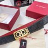Top-tier Belt, Hong Kong Duty-Free T Gift Box, Anti-Counterfeit QR Code Authentication, Hong Kong SAR Address, New 8-Shaped Original Hardware, Precision Polished, Genuine Mold Logo with Steel Stamp, New Hot Product Ferragamo